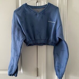 Alphalete HCTS Cropped Sweatshirt Blue Moon